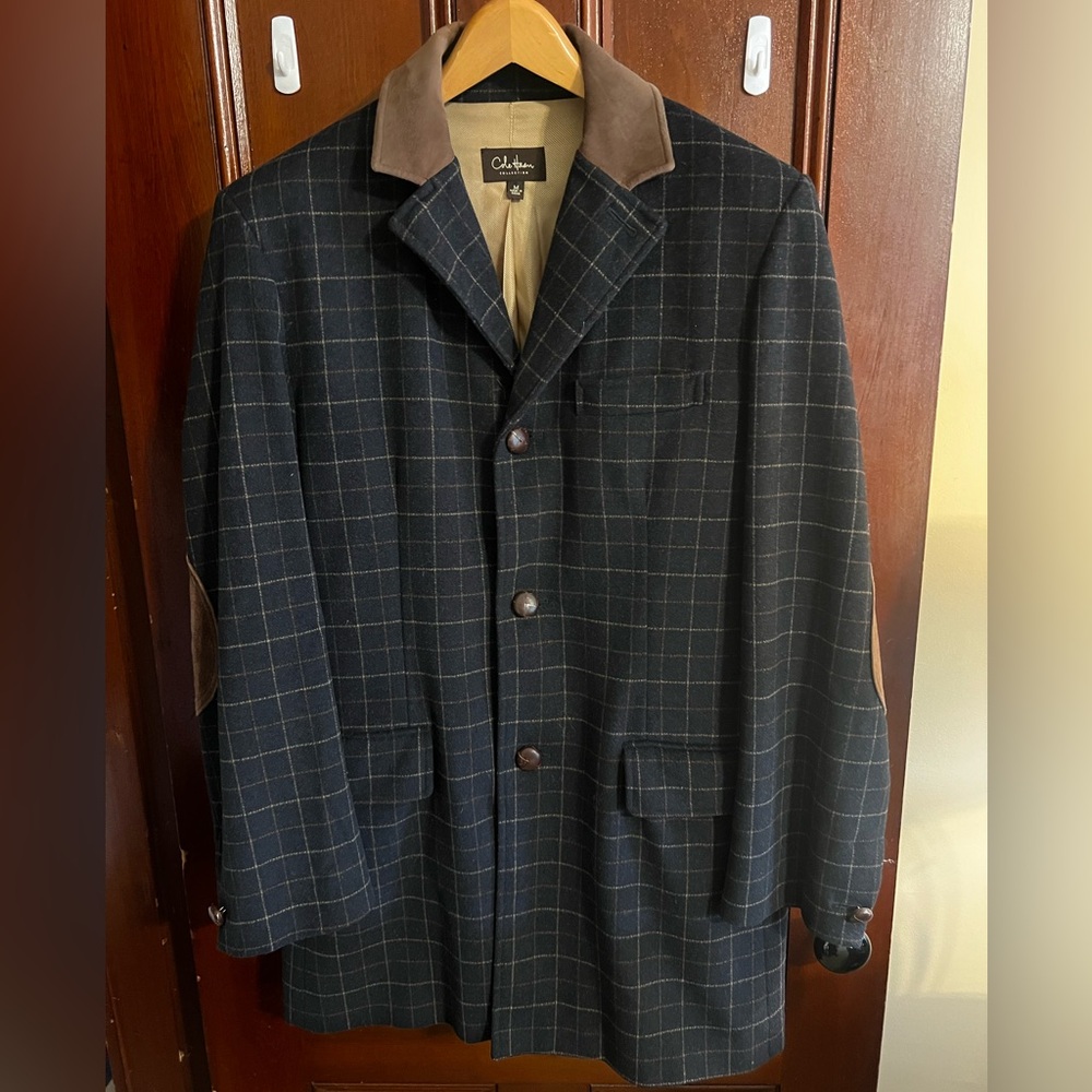 Cole Haan overcoat with elbow patches. Men’s medium.